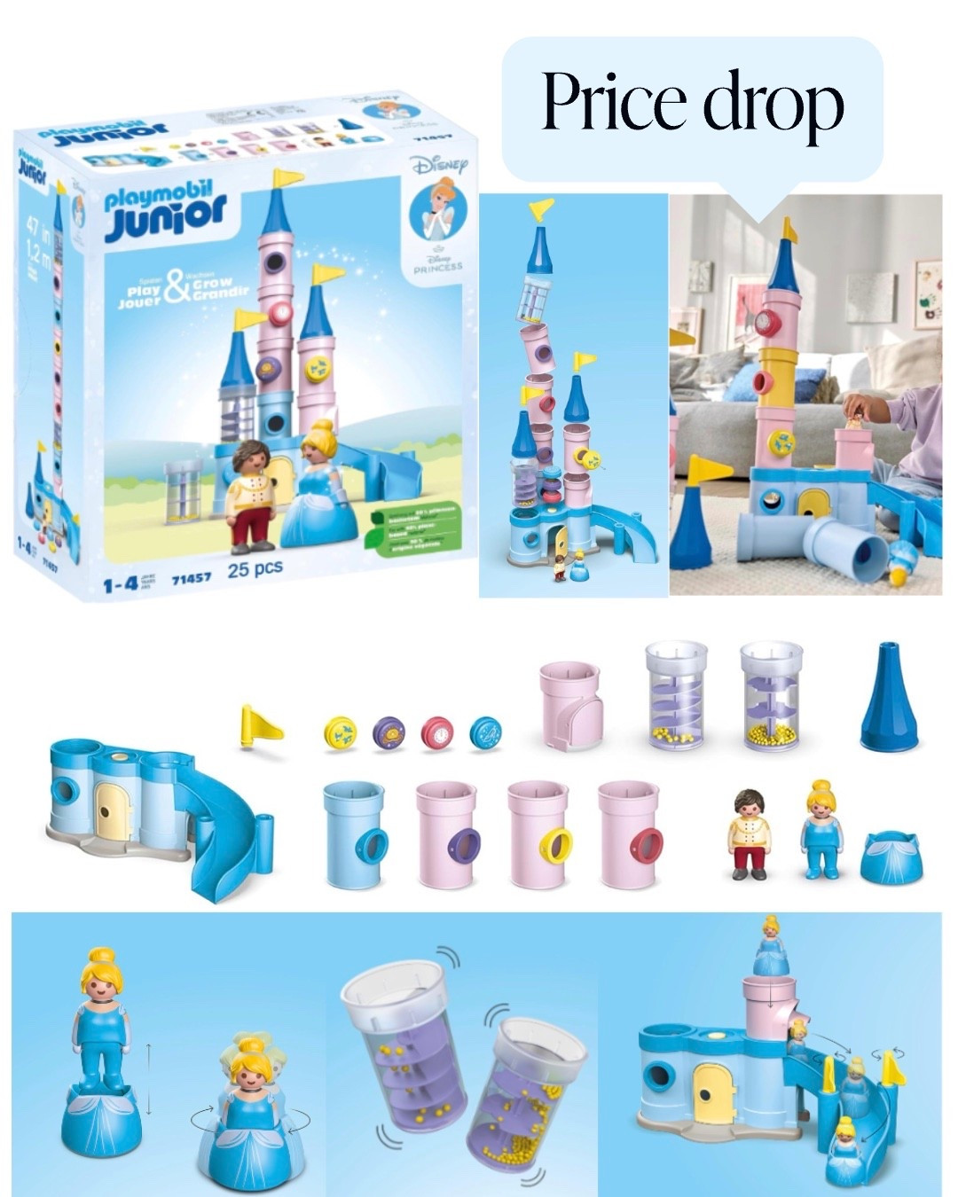 Playmobil Junior x Disney Cinderella’s Castle playset Price Drop! A perfect toy for a little princess! More Playmobil x Disney Junior Princess sets linked below  

#LTKSpringSale #LTKmomlife #LTKKids