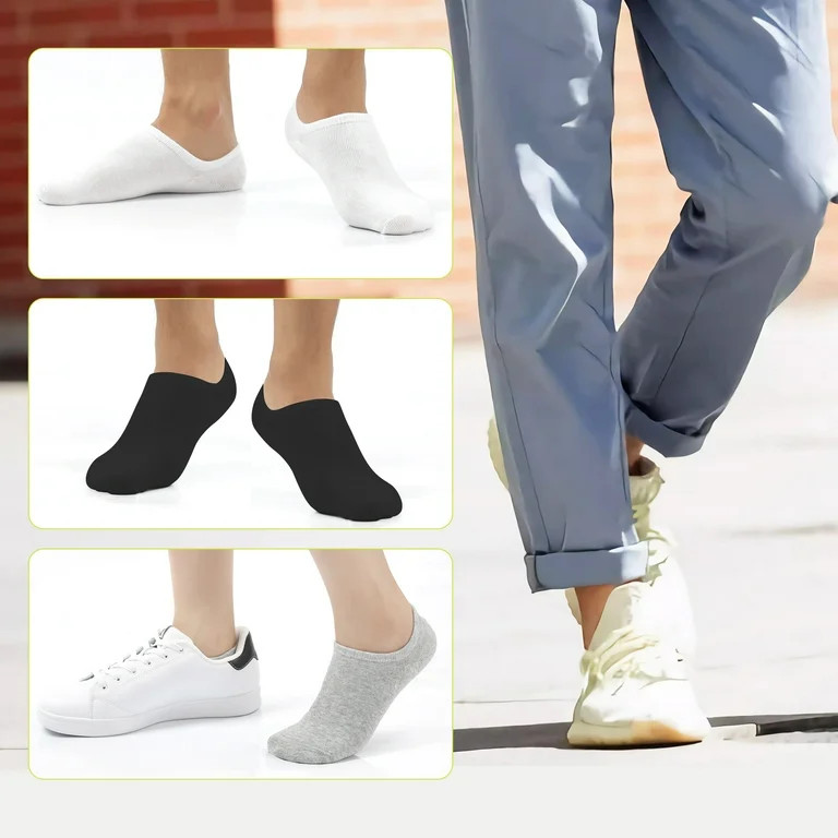 Usavemo 30 Pairs No Show Socks for Men Women Unisex Size 9-11 | Walmart (US)