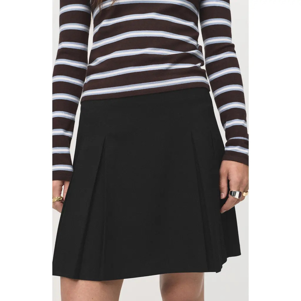 MANGO Pleated Miniskirt in Black at Nordstrom, Size 4 | Nordstrom