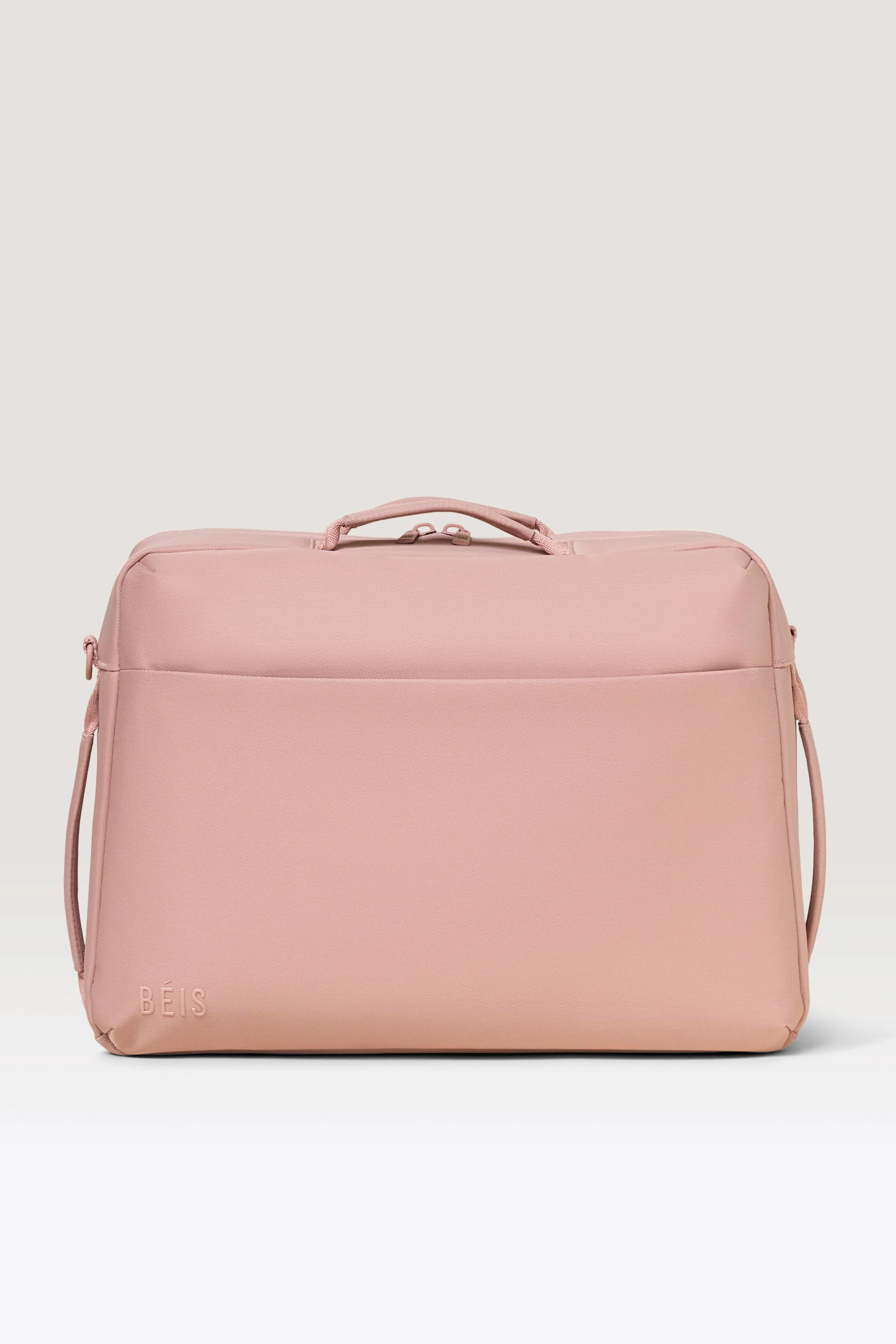 BÉIS ‘The Ultimate Travel Duffle’ in Atlas Pink - Pink Duffle Bag & Personal Item Bag | BEIS