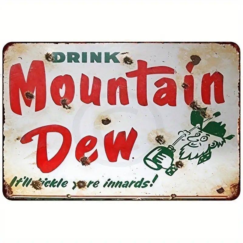 Tin Sign Porcelain Look Drink Mountain Dew Soda Vintage - Temu | Temu Affiliate Program