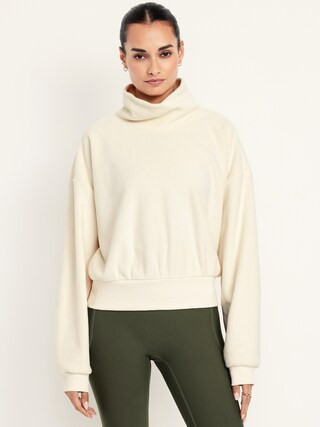 Performance Microfleece Mock Neck Sweatshirt | Old Navy (US)