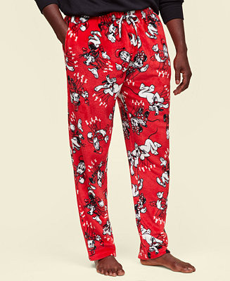 Adult Unisex Mickey & Friends Plush Fleece Pants, Exclusively at Macy's | Macy's