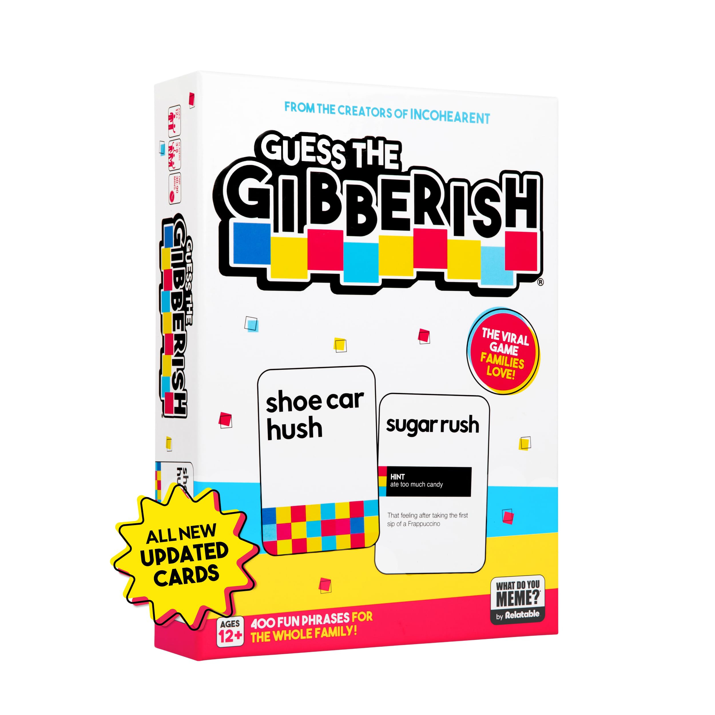 Guess The Gibberish Card Game for Families by Relatable, From The Creators of Incohereant, Fun Ki... | Amazon (US)