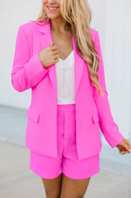 A New Vision Blazer Pink | The Pink Lily Boutique