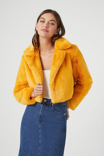 Plush Cropped Coat | Forever 21 (US)