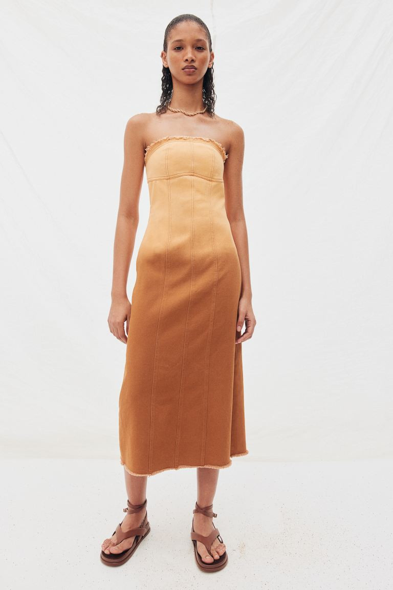 Frayed-edge Bandeau Dress | H&M (US + CA)