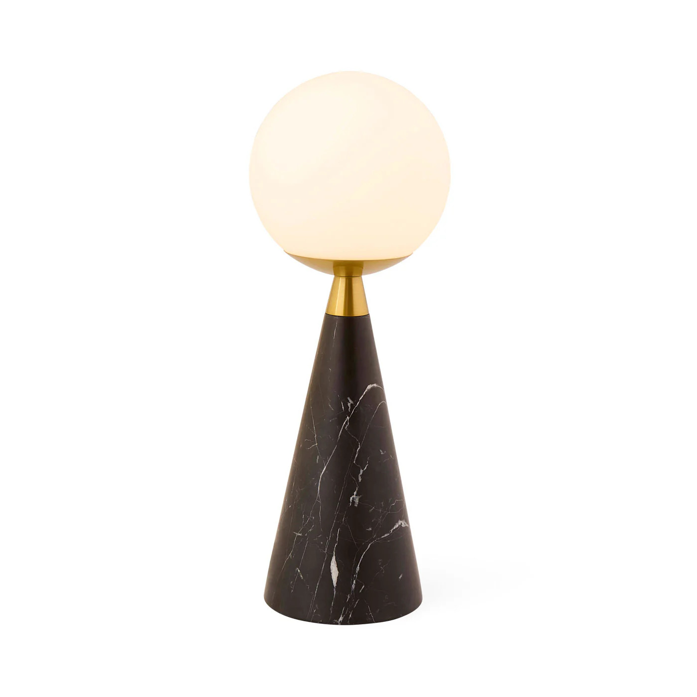 Apex Table Lamp in Marble with Brass Accents | Jonathan Adler | Jonathan Adler US