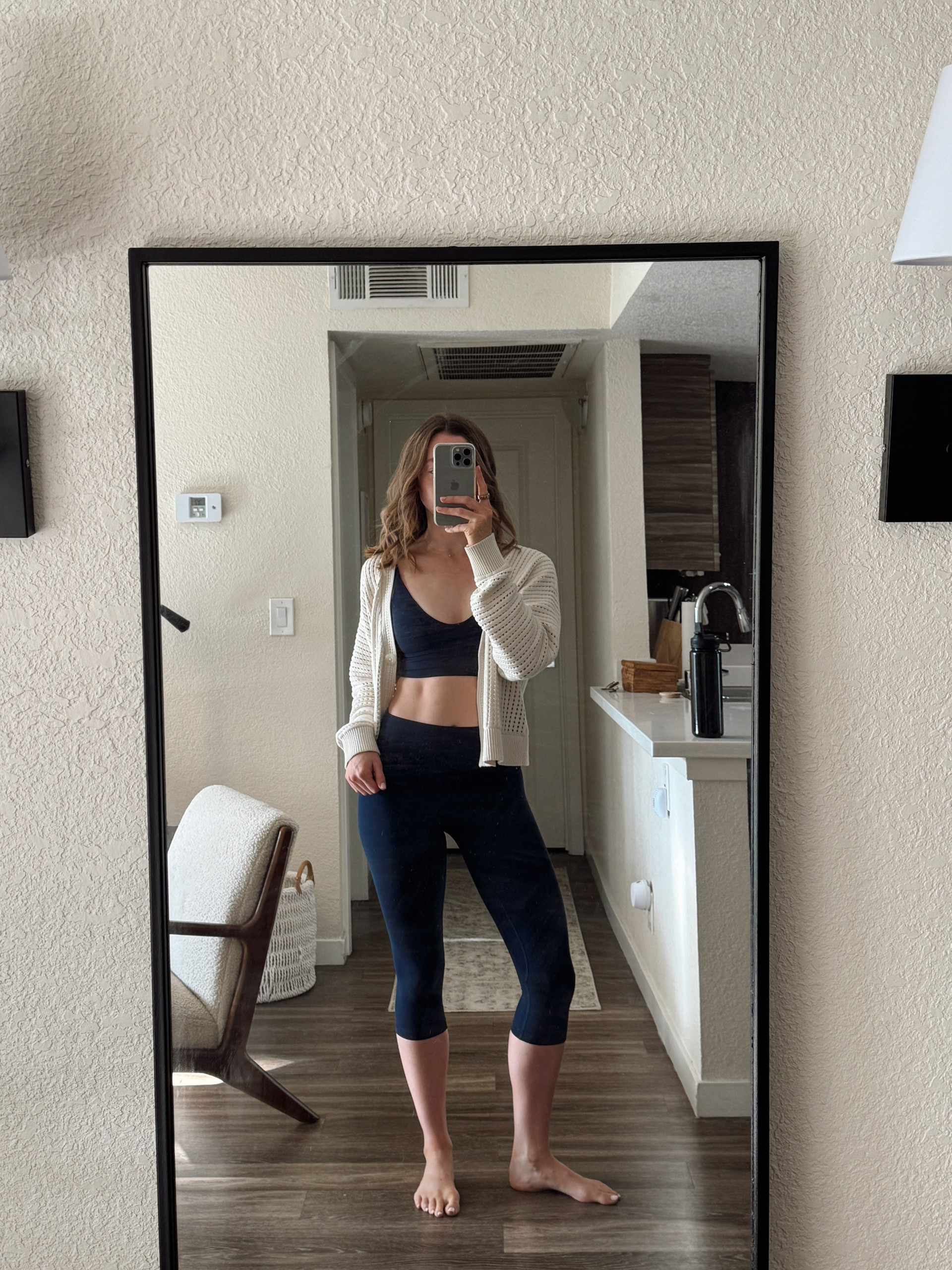 casual lululemon outfit - capri align outfit in navy 
Bra: XXS (sized down)
cardigan: S
leggings: 2 

#LTKActive #LTKFindsUnder100