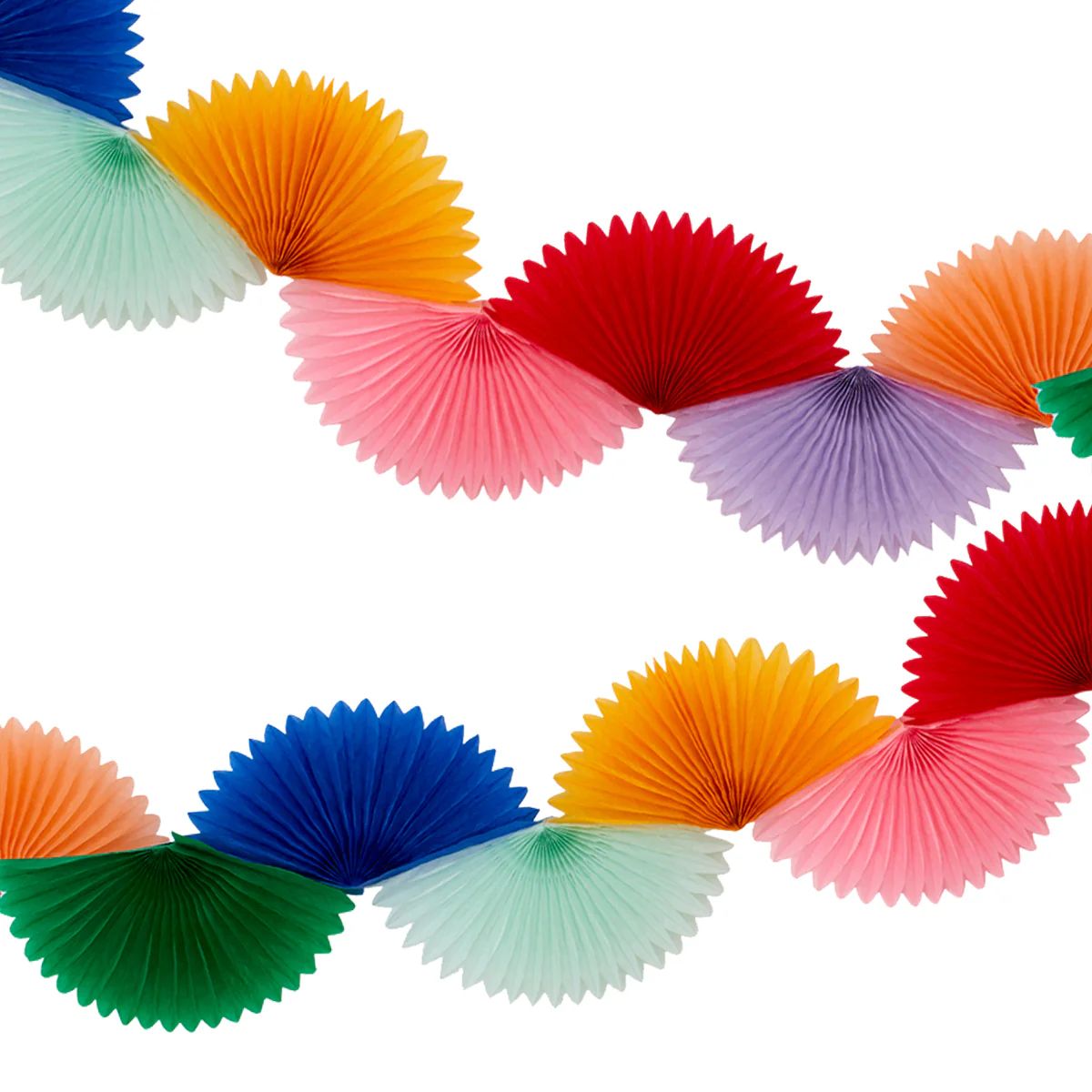 Rainbow Honeycomb Fan Garland | Meri Meri