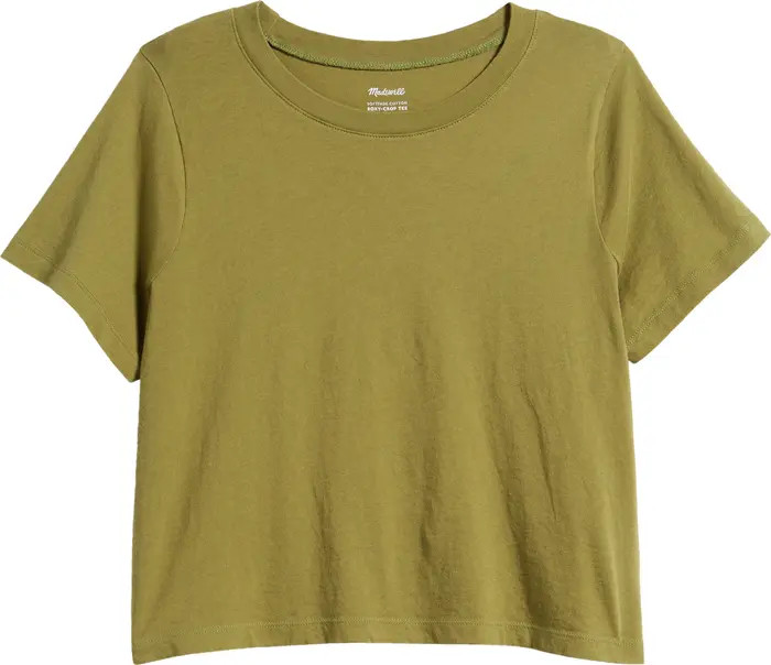 Lakeshore Softfade Cotton Crop Tee | Nordstrom