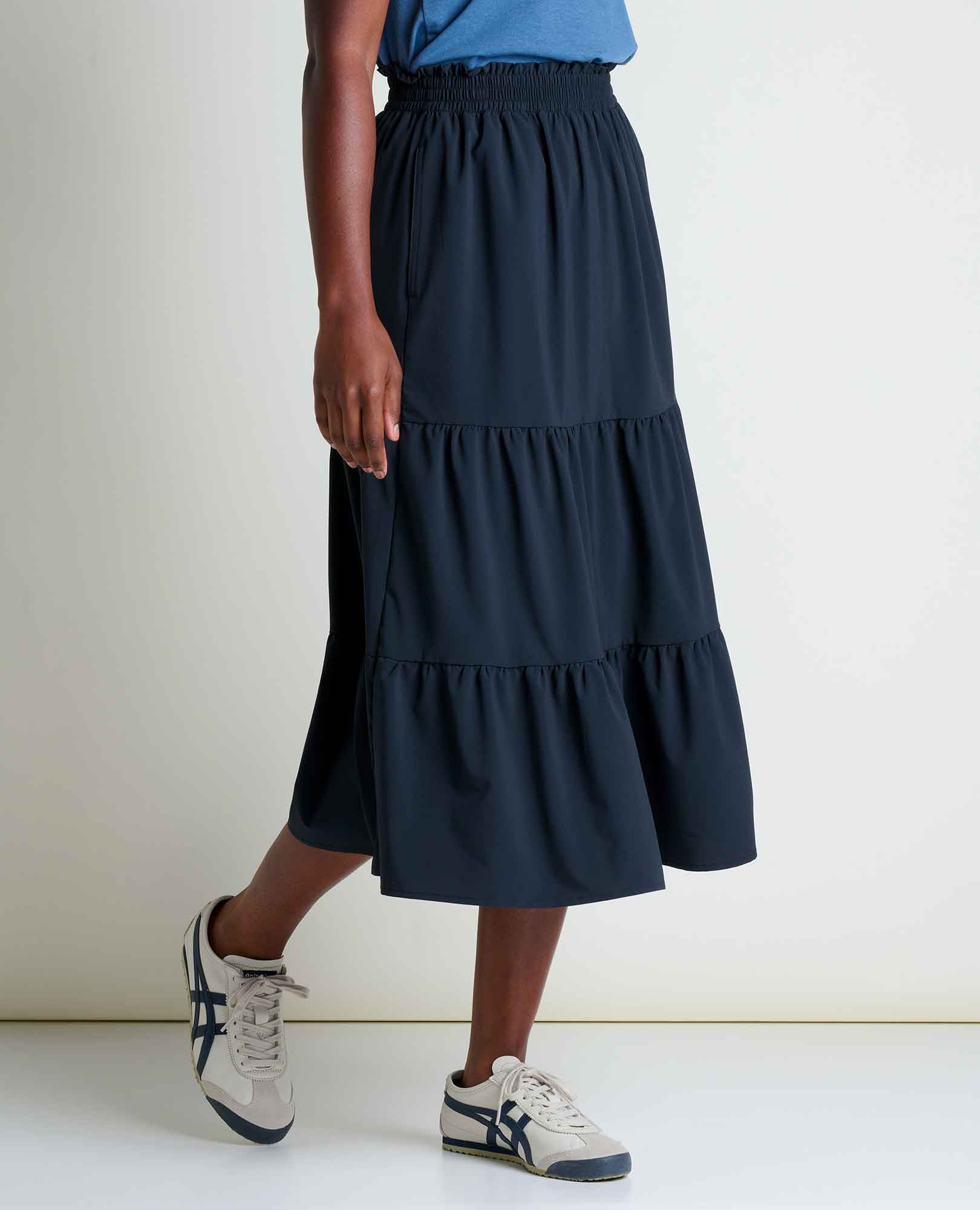 Sunkissed Tiered Midi Skirt | Travel Clothes by Toad&Co | Toad&Co