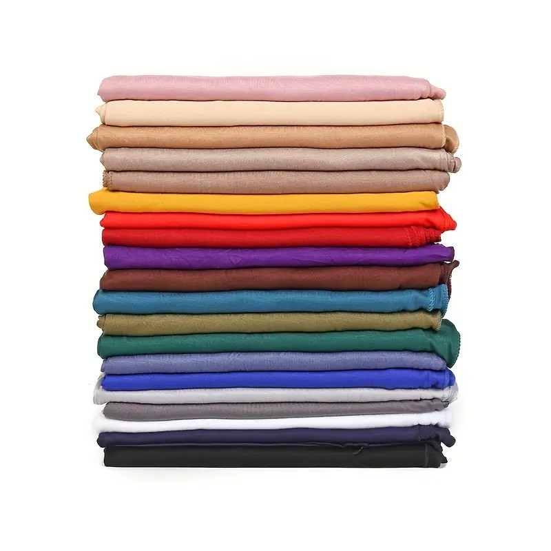 Classic Elastic Scarf Simple Solid Color Jersey Hijab Casual - Temu | Temu Affiliate Program