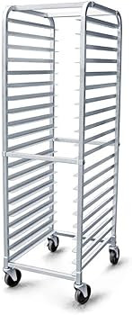 New Star Foodservice 36527 Commercial-Grade Aluminum 20-Tier Sheet Pan/Bun Pan Rack, 26" L x 20" ... | Amazon (US)