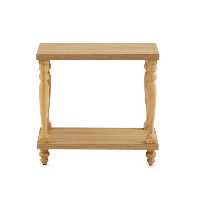 My Texas House Abbott Wood Side Table, Light Oak | Walmart (US)