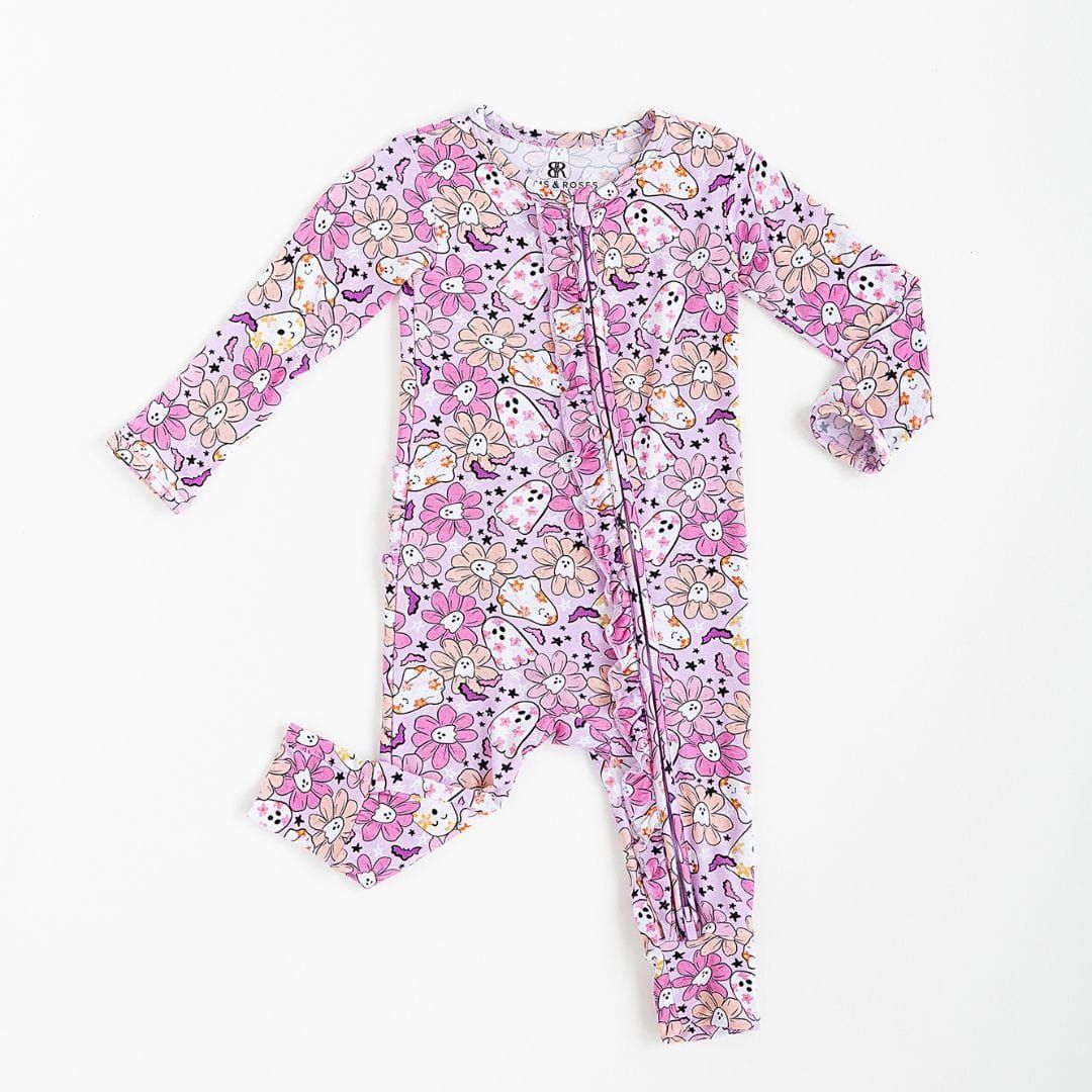 Let's BOOgie Ruffle Romper | Bums & Roses