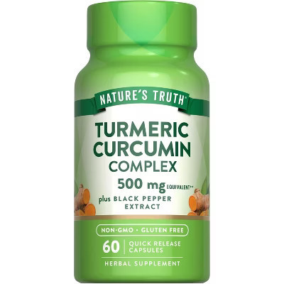Nature's Truth Turmeric Curcumin with Black Pepper Extract | 500mg | 60 Capsules | Target