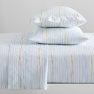 Organic Multi Stripe Sheet Set | West Elm (US)