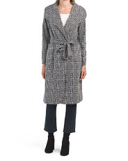 Jacquard Wrap Coat | TJ Maxx