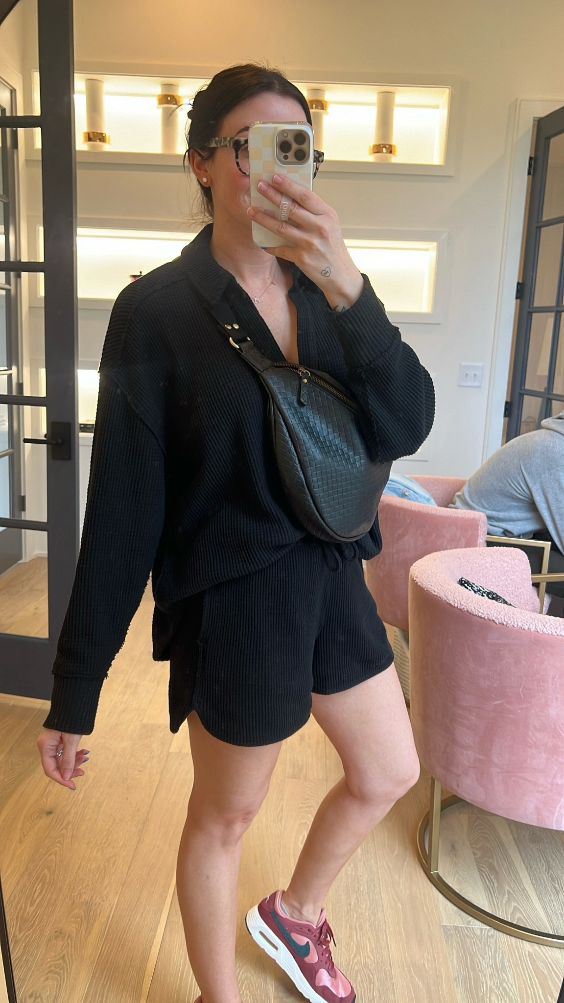 Aerie waffle polo sweatshirt $33.72 and matching waffle shorts $19.47 with “SPRINGLTK” small in both 

#LTKSpringSale #LTKstyletip #LTKfindsunder50