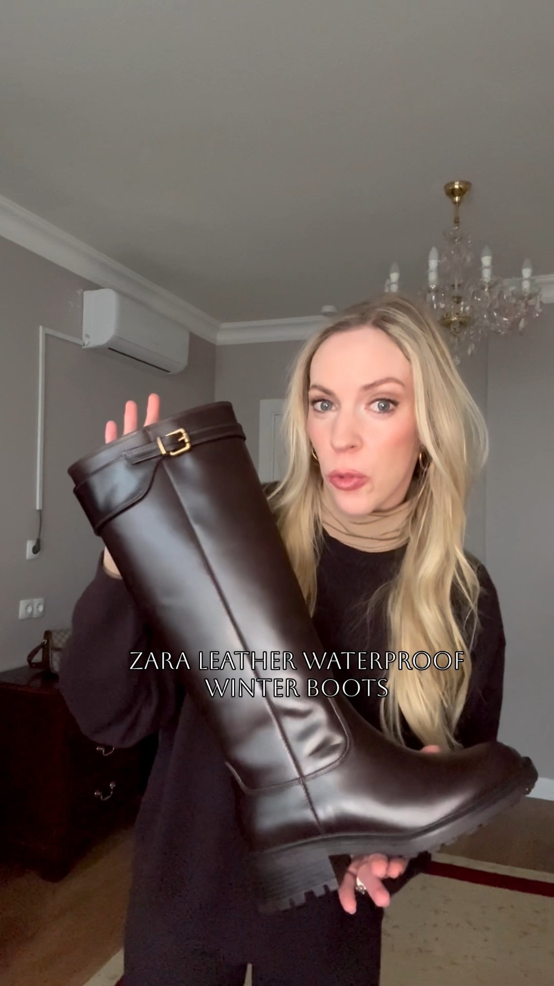 Zara leather weatherproof boots - fully lined with faux fur and a sturdy lug sole boots 

#LTKOver40 #LTKSeasonal #LTKSaleAlert