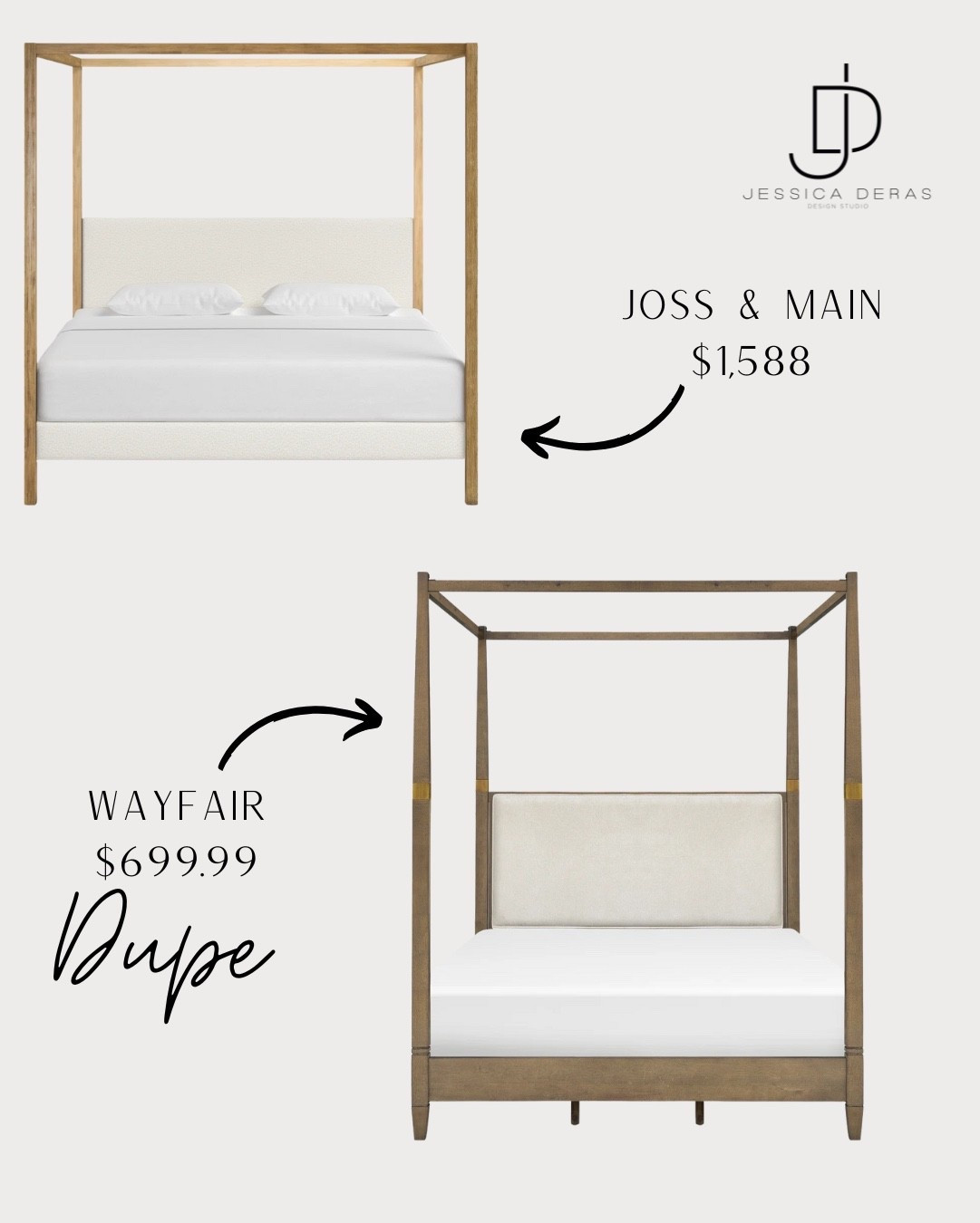 Joss and Main canopy bed dupe!!✨😌

 Interested in our interior design? (jessicaderasinteriordesign.com) to schedule a 30min free Discovery call! We’d love to design your home. 

#LTKHome #LTKFamily #LTKStyleTip