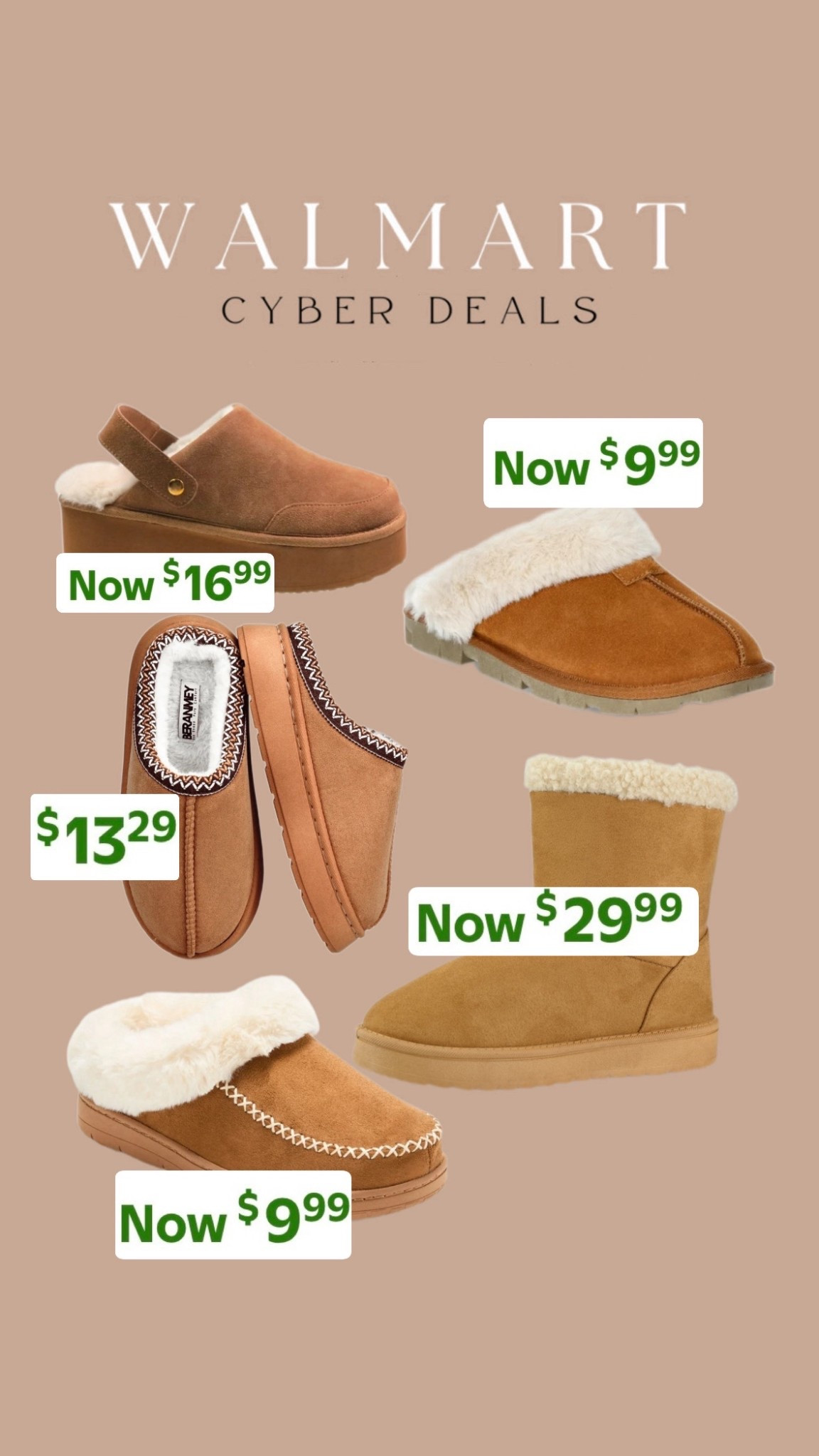Walmart Cyber Deals are SO good right now 👀🛒
All the cozy shoes you need for fall + winter at unreal prices.

✔ Sherpa-lined clogs
✔ Cozy slip-ons
✔ Faux suede slippers
✔ Classic winter boots

Prices starting at just $9.99 and under $30 — these are perfect for gifting or everyday wear. Sizes are already moving fast.

#ltkunder20 #ltkunder30 #ltkfinds #ltkshoecrush #ltkwinter #ltkwalmart #walmartdeals #walmartfashion #affordablefashion #budgetfinds #cozyshoes #winterstyle #momstyle #everydayfashion