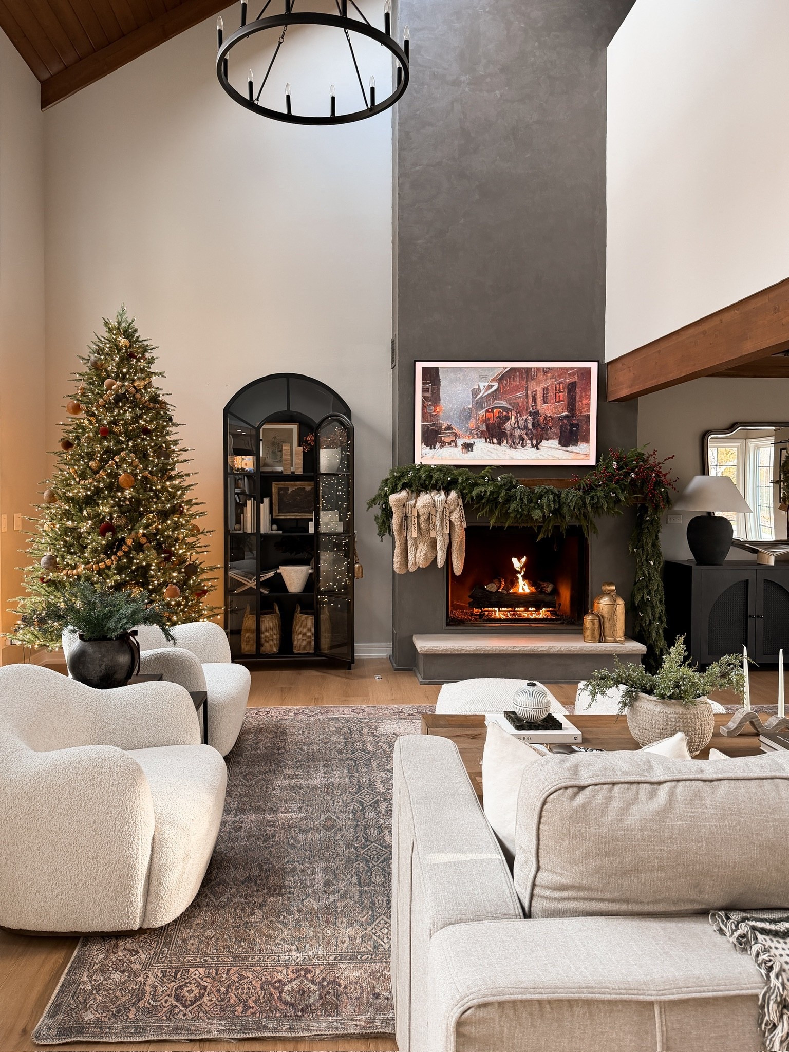 Cozy, warm, layered, and neutral 🎄🤍✨ If you love an modern organic look with seasonal touches, but always a space that’s comfortable and lived-in, then you’re in the right spot! 

#LTKHome #LTKHoliday #LTKStyleTip