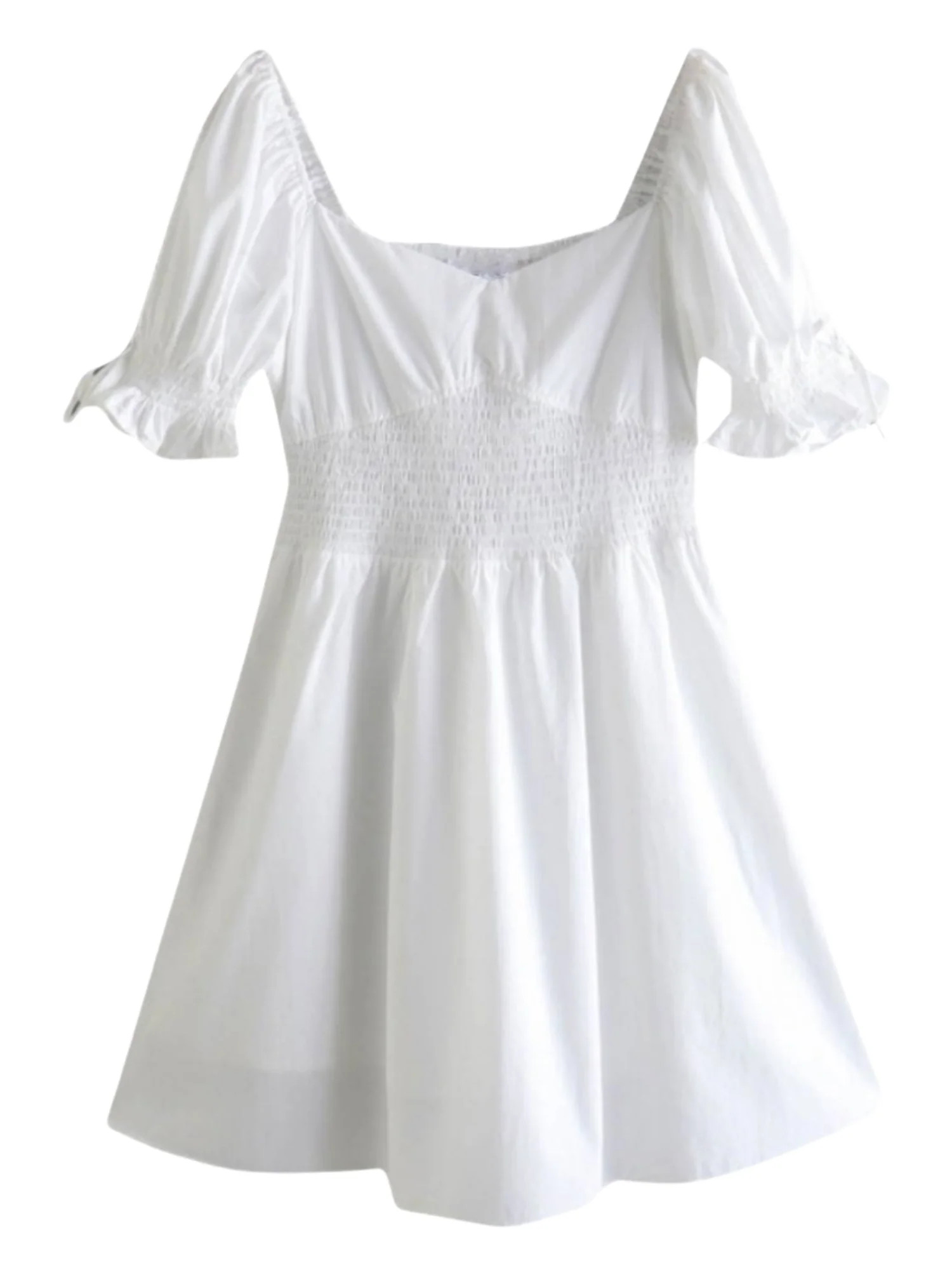 'Greta' Wide Neck Ruched Waist Mini Dress | Goodnight Macaroon