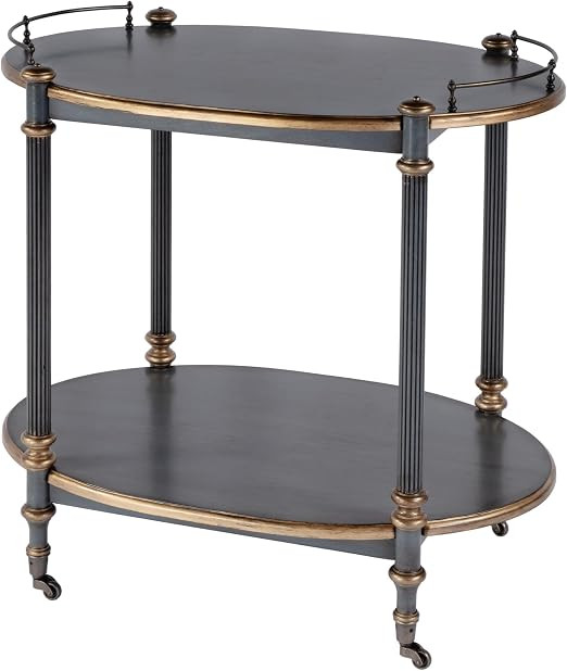 Beaumont Lane Serving Cart in Olive Ash Burl | Amazon (US)