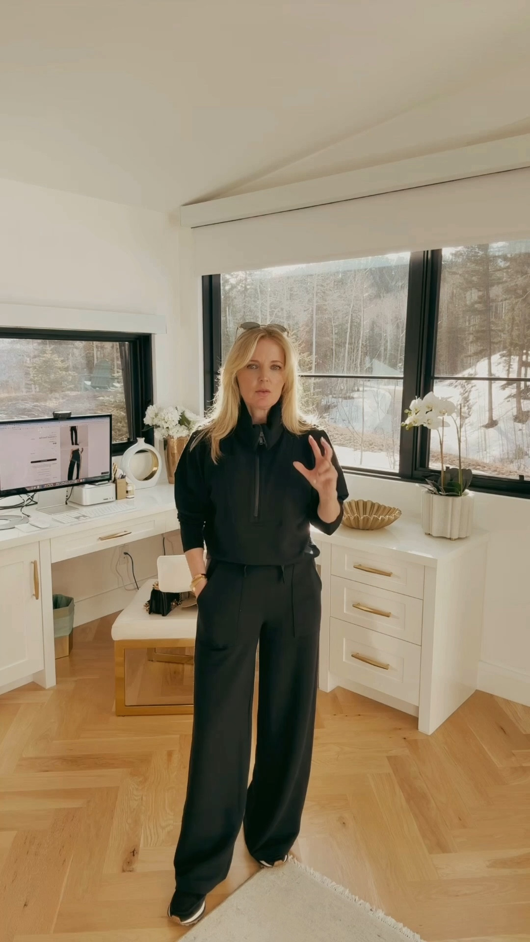 The @Spanx AirEssentials collection is hands-down some of my favorite loungewear…EVER.  

You’ve likely seen me share pieces from this collection many times over many years, because it’s genuinely THAT good. The fabric is wrinkle-resistant, breathable, and feels pillowy soft on your skin. You can wear the set on travel days, running errands, lounging around the house, working from home, or heading to the gym. Once you buy one piece from the collection, you’re going to want them all. 🙌🏻 

Fit runs true to size. Be sure to check the inseam lengths to find which one is best for you. And, don’t forget to use code ERINXSPANX for 15% off + free shipping (new customers only)! 

~Erin xo 

#LTKSeasonal #LTKOver40 #LTKActive