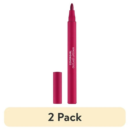 (2 pack) COVERGIRL Outlast Lipstain, 70 Crimson Glory, Pink, 0.05 fl oz | Walmart (US)
