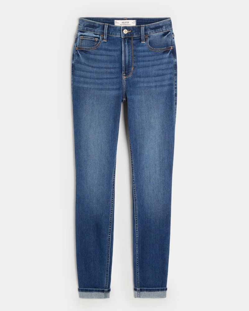 Women's High-Rise Dark Wash Super Skinny Jeans from Hollister | Hollister (US)