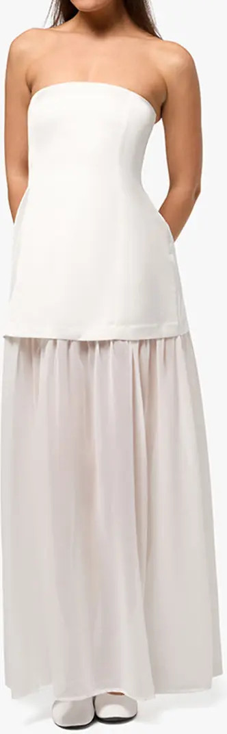 WeWoreWhat Corset Sheer Maxi Dress | Nordstrom | Nordstrom