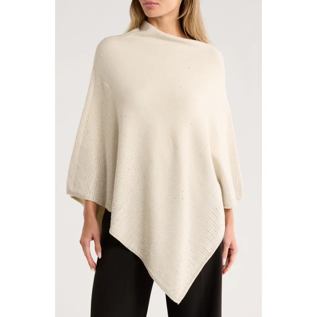 La Fiorentina Embellished Poncho in Ivory at Nordstrom Rack | Nordstrom Rack