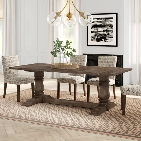Saniyah 88'' Solid Wood Dining Table | Wayfair North America