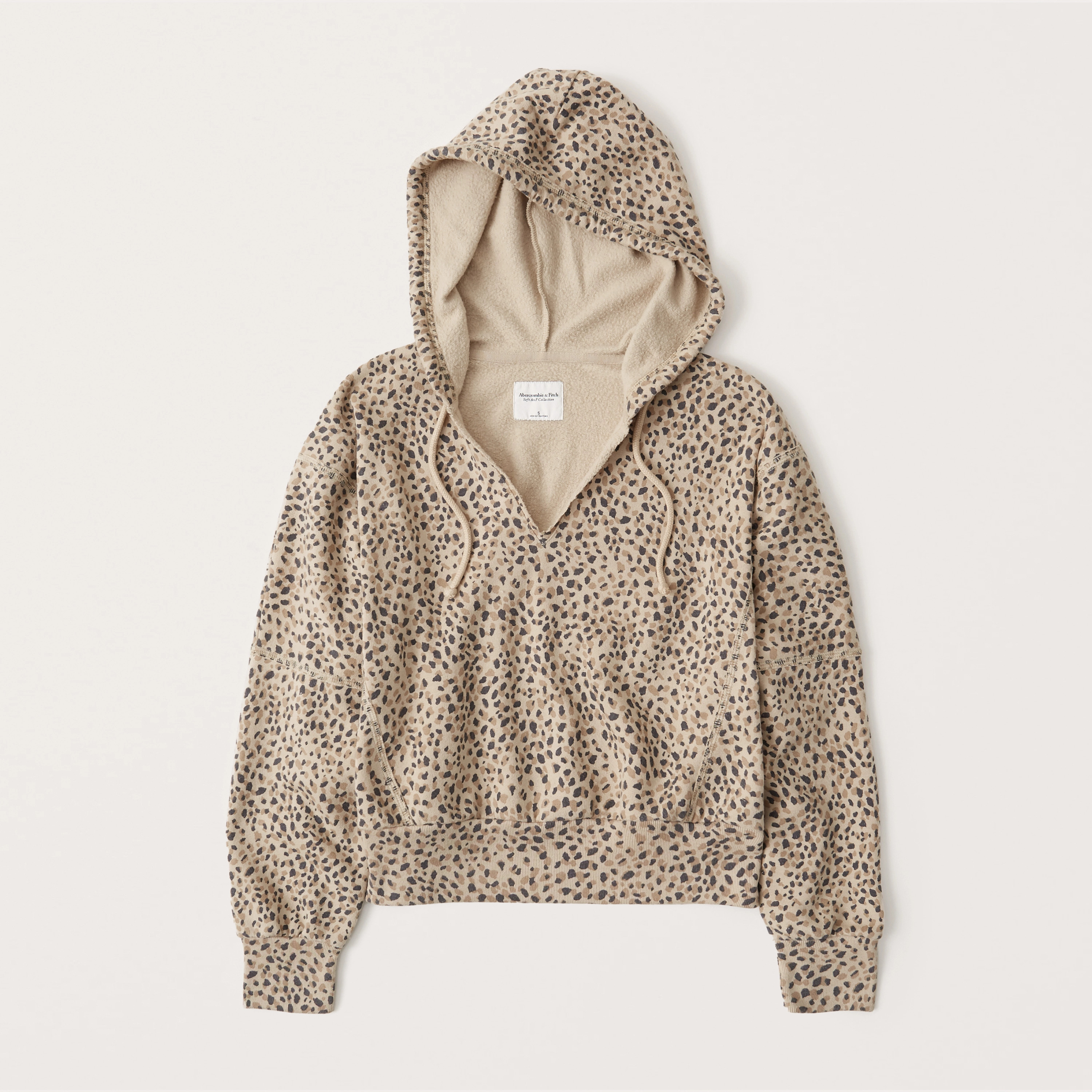 Women's Split-Neck Hoodie | Women's New Arrivals | Abercrombie.com | Abercrombie & Fitch (US)