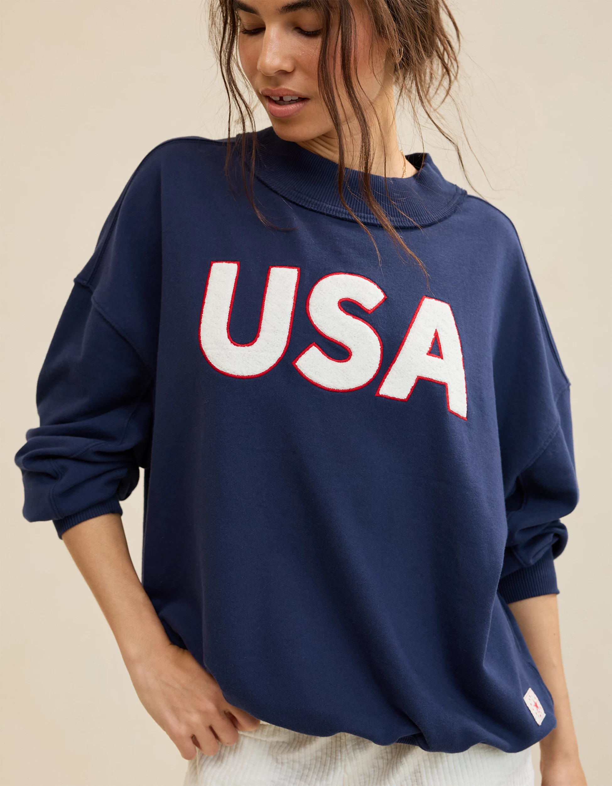 Aerie Alumni Mockneck Sweatshirt | Aerie