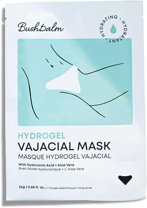 Bushbalm Hydrogel Vajacial Triangle Mask - Hydrating Post-Hair Removal Patch with Hyaluronic Acid... | Amazon (US)