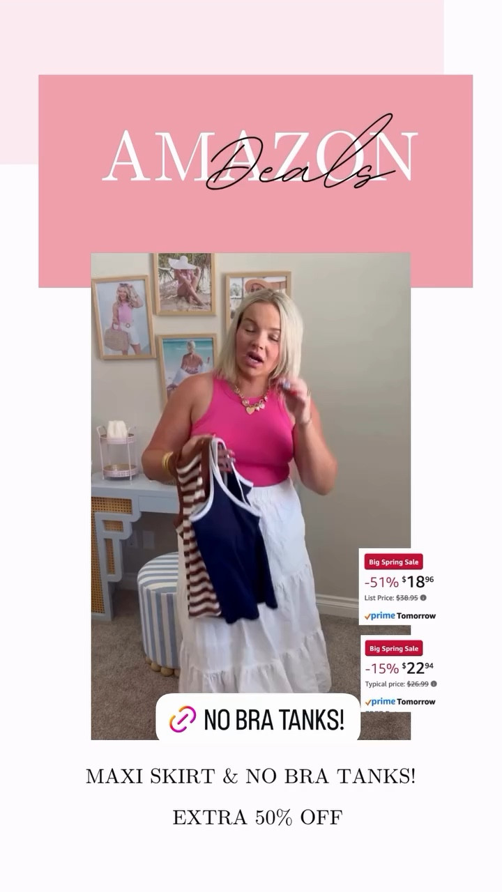 No bra tanks on deal! A few styles to choose from and several colors too!

#LTKMidsize #LTKSaleAlert #LTKSeasonal