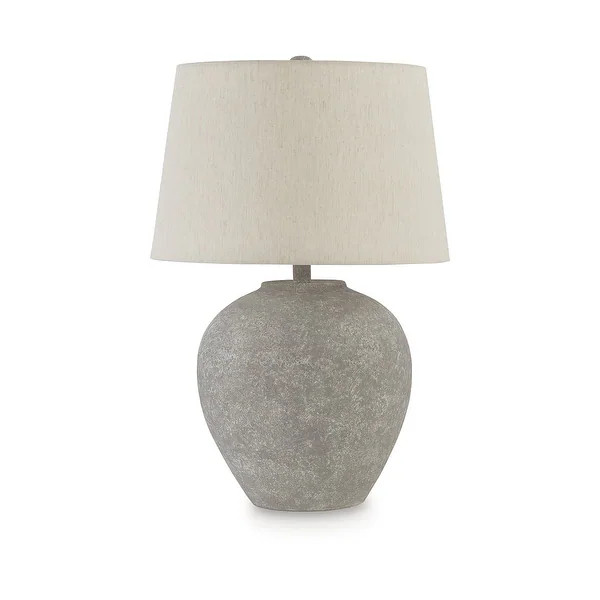 Signature Design by Ashley Dreward Distressed Gray Table Lamp - 17"W x 17"D x 25"H | Bed Bath & Beyond