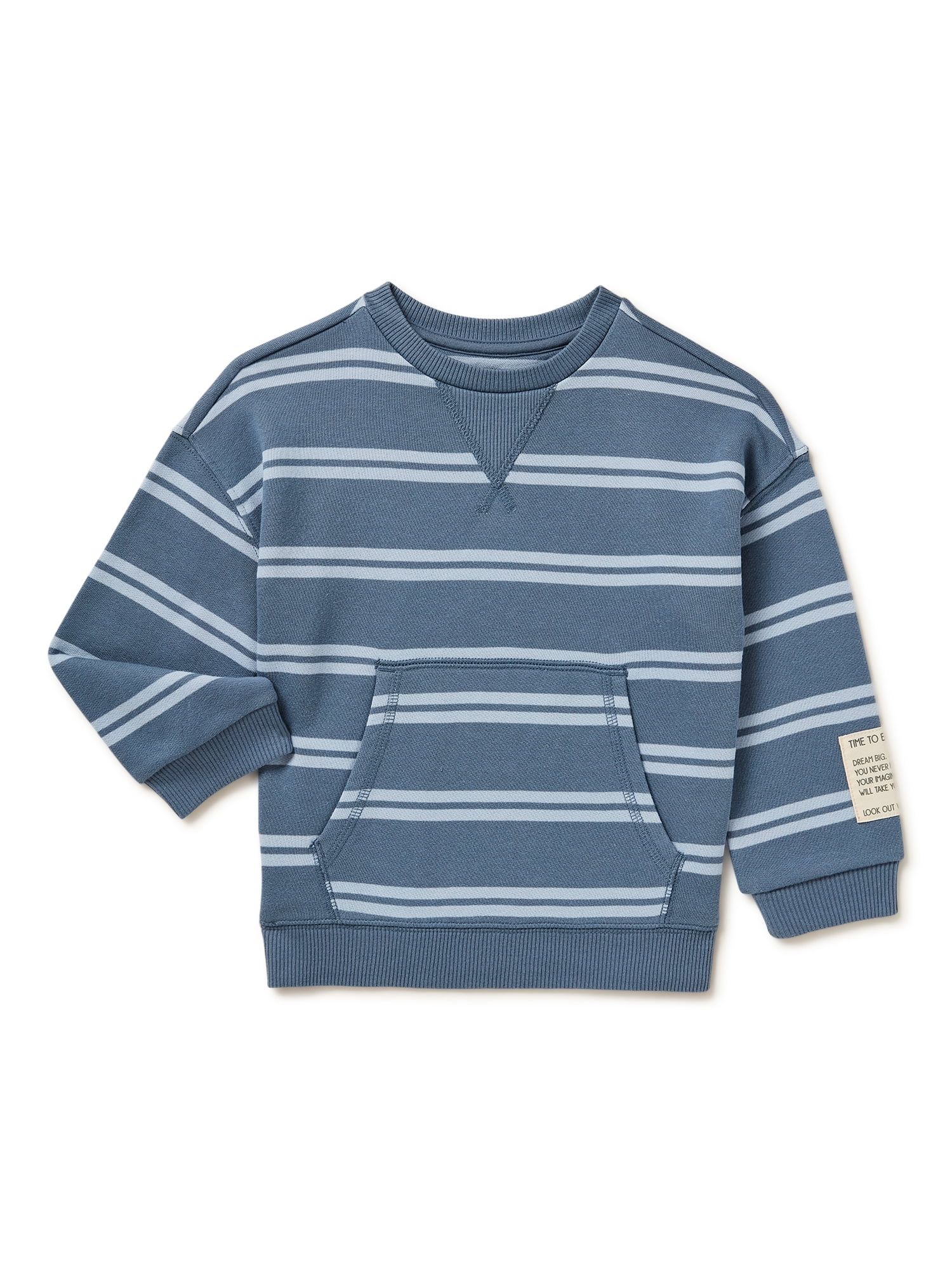 easy-peasy Baby and Toddler Boys French Terrycloth Pullover, Sizes 12M-5T - Walmart.com | Walmart (US)