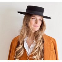 The Santa Fe Felt Boater Hat | Etsy (US)