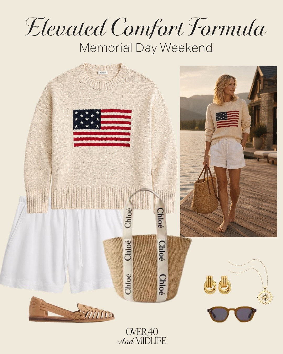 ✨Tap the bell, save and ❤️ for over 40 fashion, midlife style, midsize fashion and luxury looks for less. 

Memorial Day weekend outfits used to stress me out.
Too hot for layers. Too casual for “real clothes.”
And somehow nothing felt comfortable and pulled together.

Now I reach for pieces that do both.

Soft knits. Relaxed shorts. Texture. Neutrals.
Easy pieces that still feel elevated.

This is the kind of outfit that makes summer dressing feel simple again. 🇺🇸✨

🤍 relaxed but polished
🤍 comfortable but still chic
🤍 effortless without looking sloppy

The elevated comfort formula always wins.

🛍️ Save this for lake weekends, coffee runs, travel days, and slow summer mornings.

👑"Helping you look good, feel good!" - Lindsey Denver

#LTKOver40 #LTKPlusSize #LTKMidsize