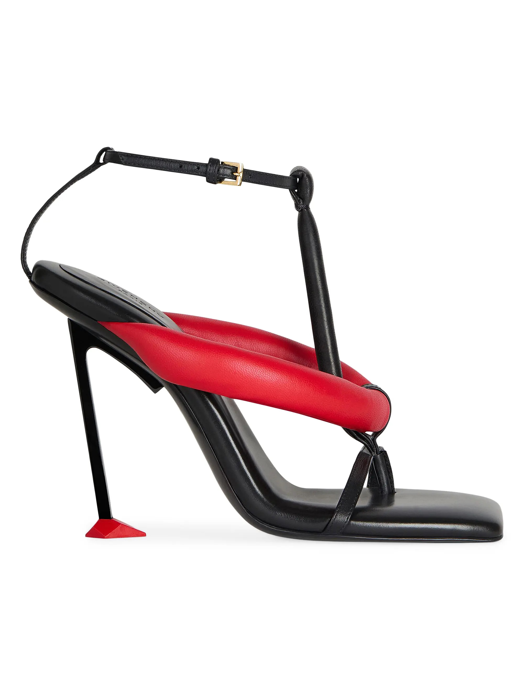 Givenchy Boudoir Bicolor Heeled Thongs in Nappa Leather | Saks Fifth Avenue | Saks Fifth Avenue