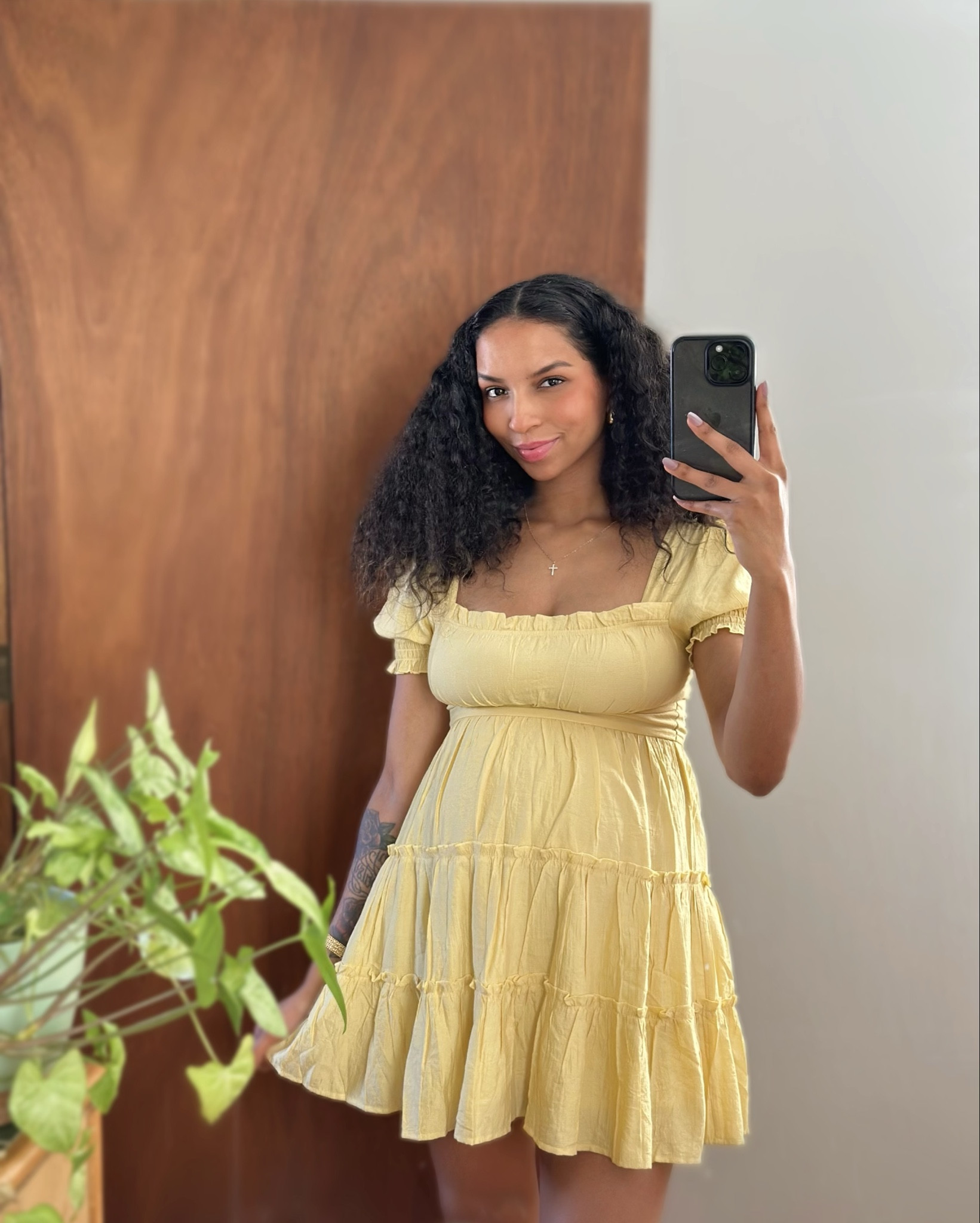The cutest bump-friendly dress✨💛 loving this yellow color

#LTKStyleTip #LTKBeauty #LTKBump