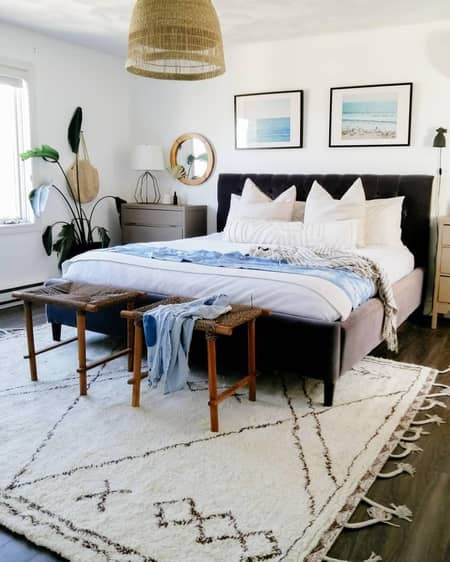 Beige Wool Tasseled Area Rug | Rugs USA