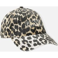 Ganni Leopard-Print Organic Cotton-Twill Cap | Coggles (Global)