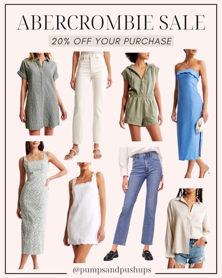 Abercrombie Sale! 20% off your purchase!

My sizing:
Jeans: 24 extra short
Dresses: Petite XS
Tops: XS

#LTKstyletip #LTKSeasonal #LTKsalealert