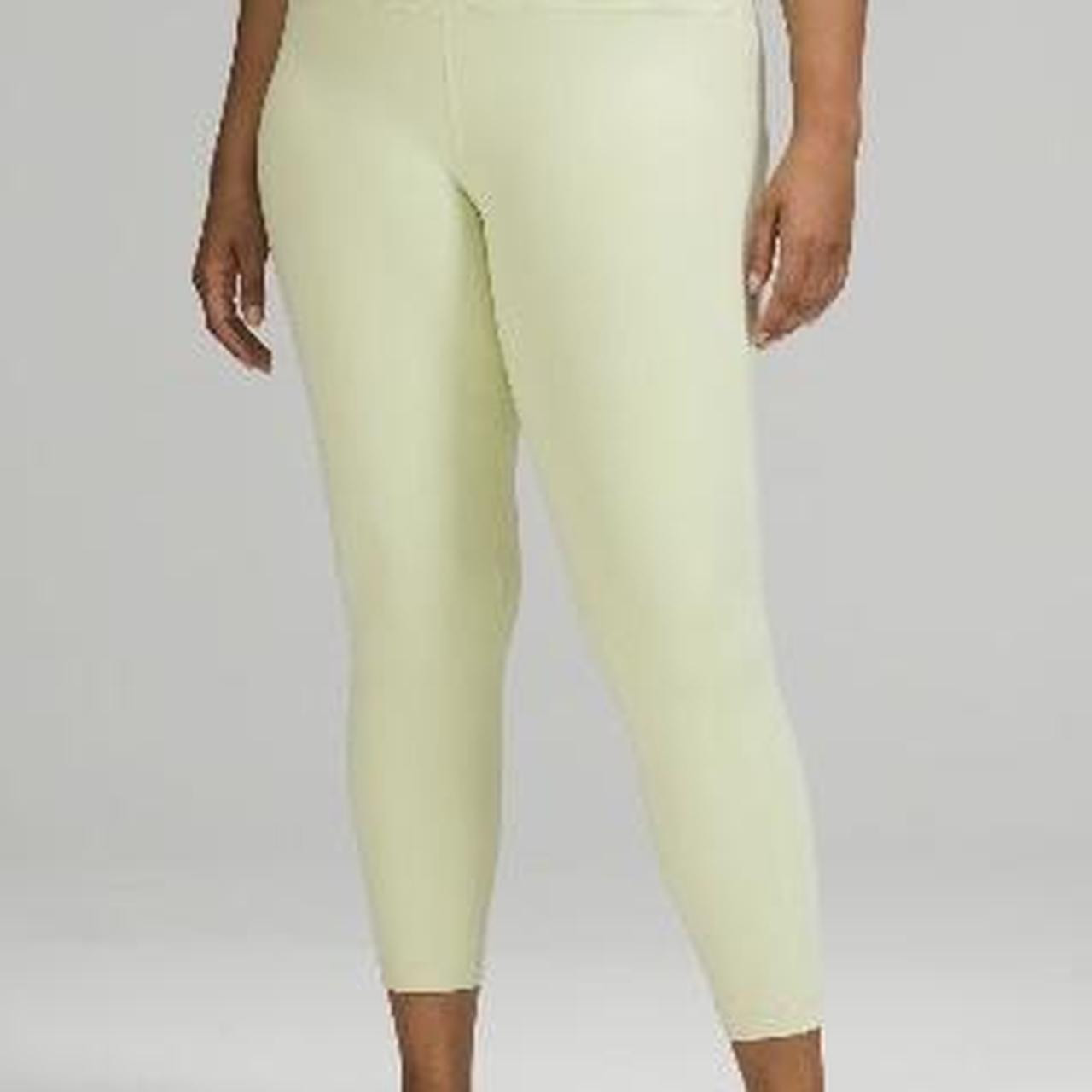 Lululemon Women's Leggings - Green/Yellow - 6 | Depop US